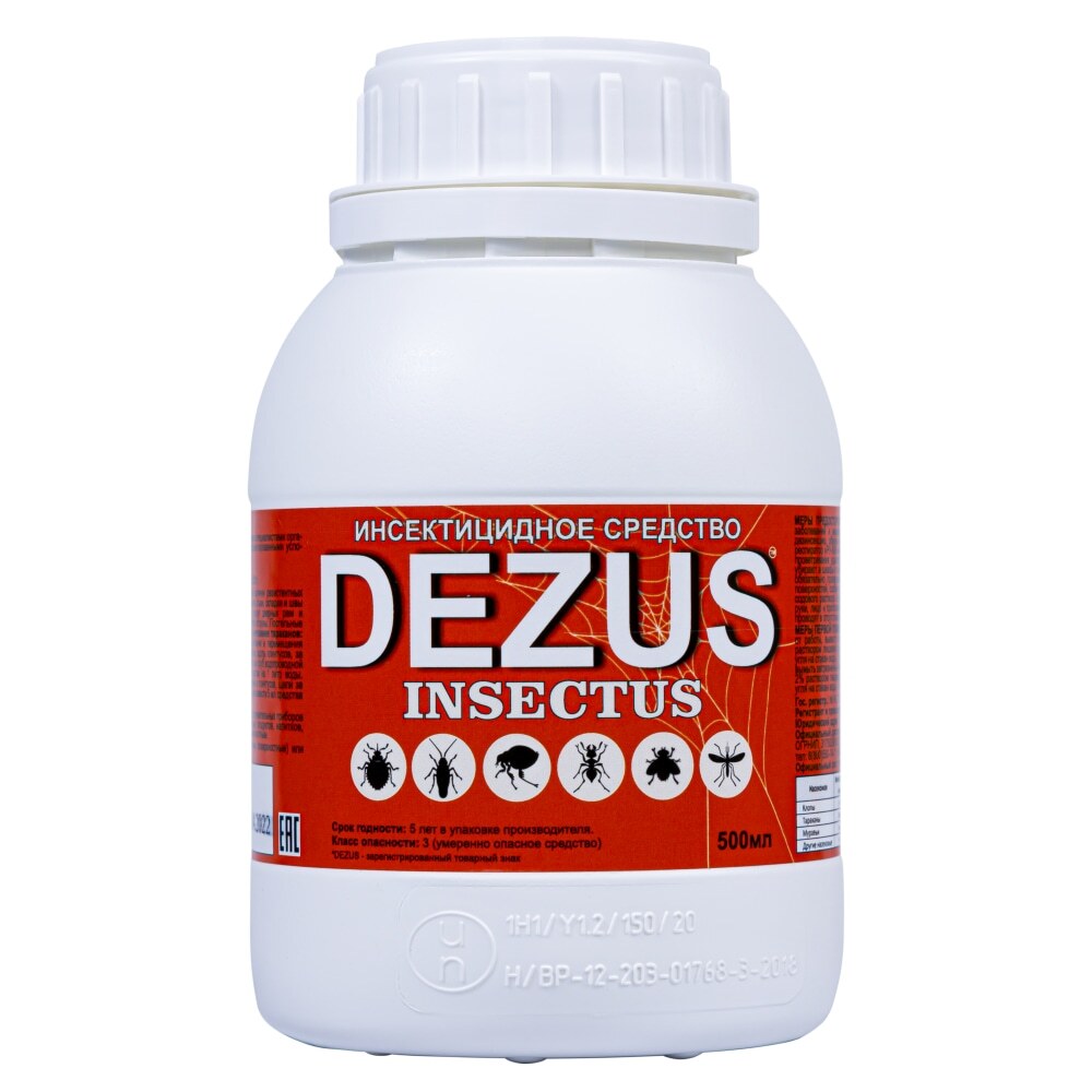 Dezus (Дезус) Insectus средство от клопов, тараканов, блох, муравьев, 500 мл - купить в Насекомых.Net Москва (со склада СберМегаМаркет), цена на Мегамаркет