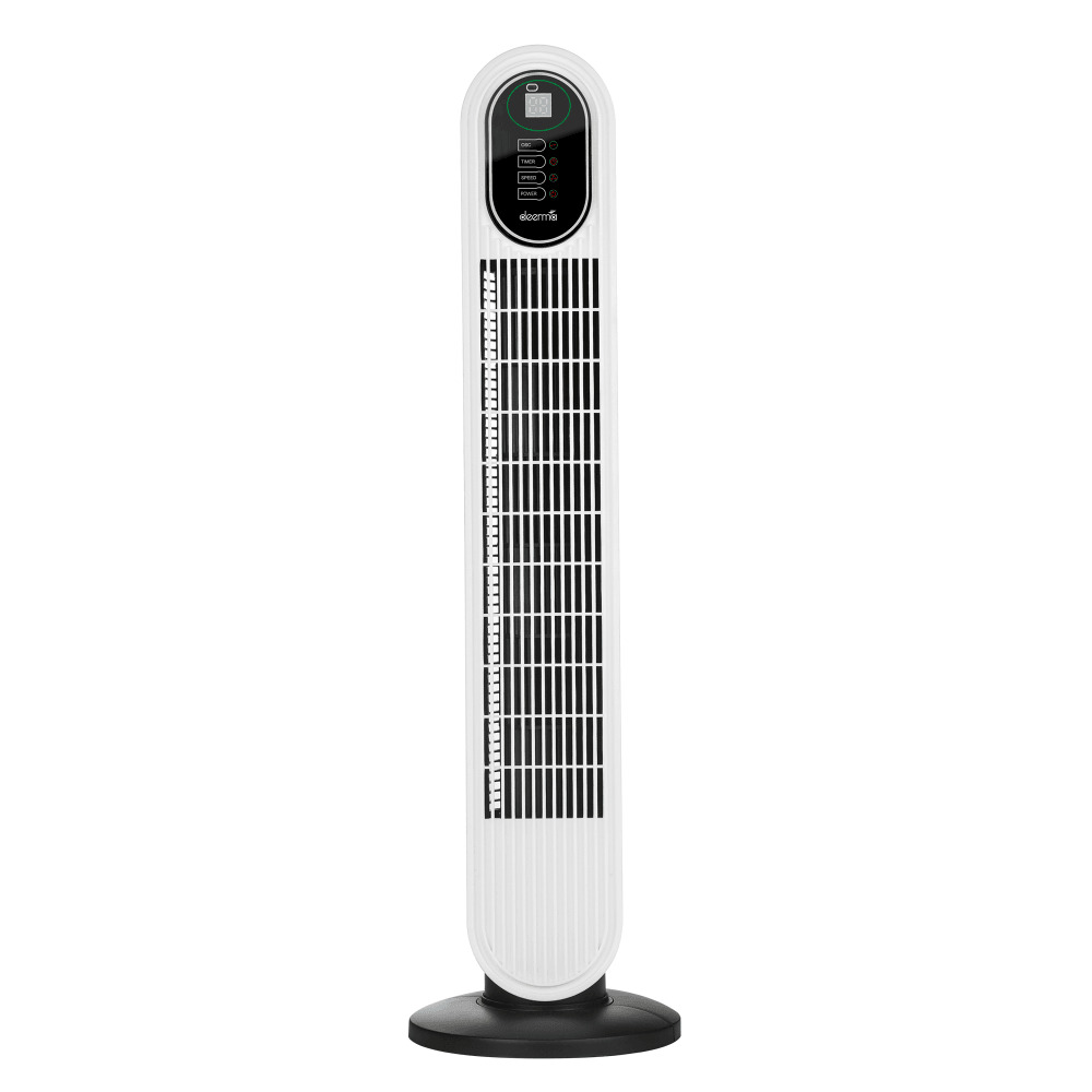 Вентилятор колонный; напольный Deerma DEM-FD110W белый; черный, купить в Москве, цены в интернет-магазинах на Мегамаркет