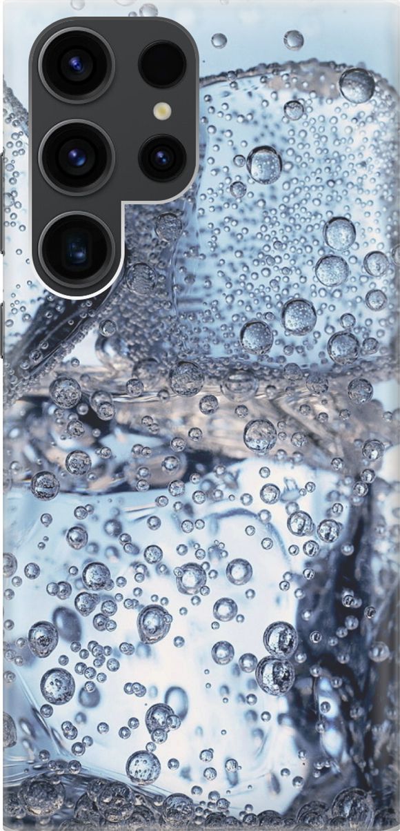 Чехол на Samsung Galaxy S23 Ultra с эффектом блеска "Лед и пузырьки" - купить в Slvg Trading , цена на Мегамаркет