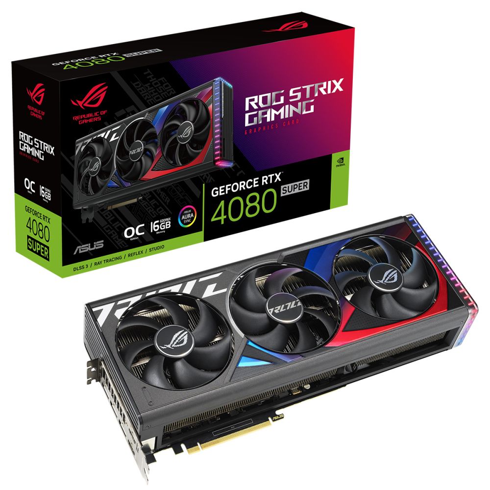 Видеокарта ASUS ROG-STRIX-RTX4080S-O16G-GAMING, купить в Москве, цены в интернет-магазинах на Мегамаркет