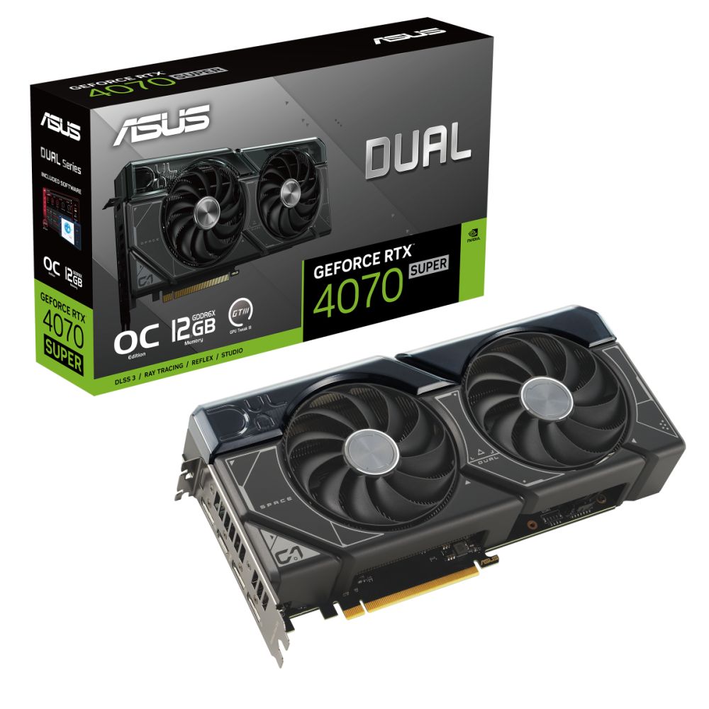 Видеокарта ASUS DUAL-RTX4070S-O12G - купить в М.видео, цена на Мегамаркет