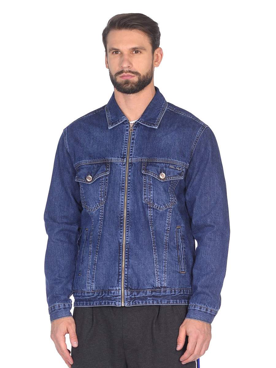 Джинсовая куртка мужская DAIROS GD50600024 синяя 3XL