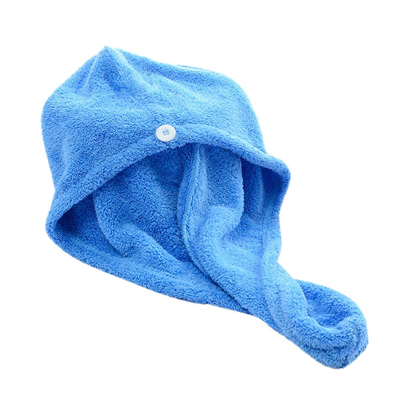 Полотенце для волос из микрофибры (Цвет: Голубой )