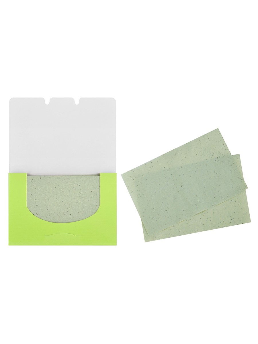 Салфетки матирующие для лица Limoni Matte Blotting Papers Green 80 шт