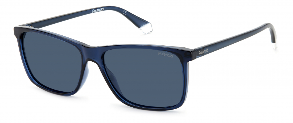 Солнцезащитные очки мужские Polaroid PLD 4137/S синие - купить в Sunny Eyes, цена на Мегамаркет