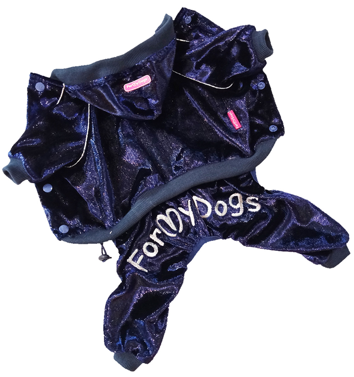 Костюм для собак FOR MY DOGS 491SS-2020, унисекс, синий, 18, длина спины 36 см