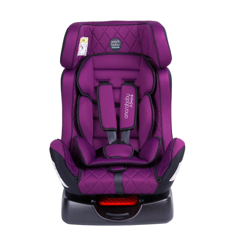 Автокресло детское Amarobaby Professional, группа 0+/I/II, фиолетовый, AB212005PF/22