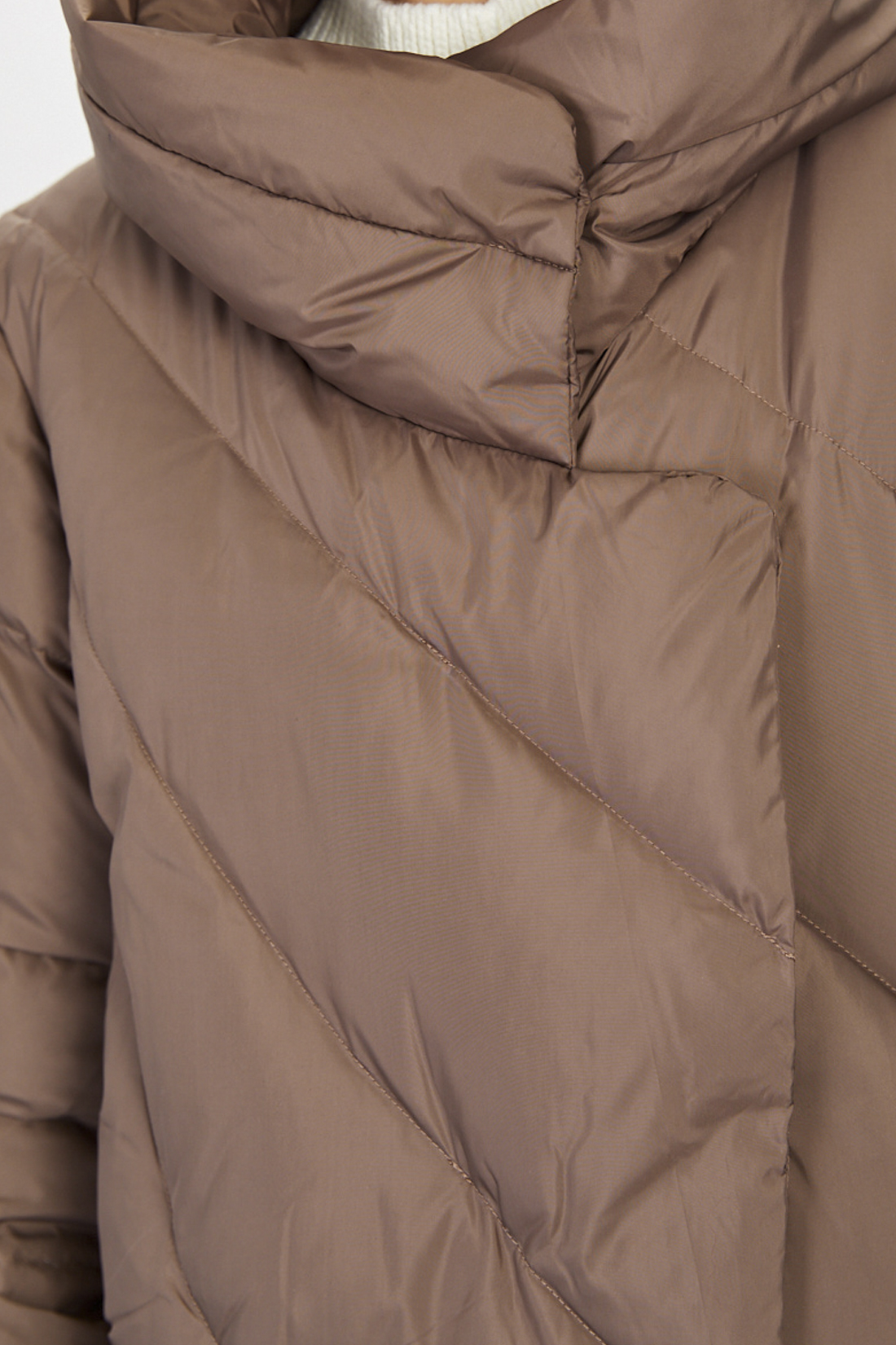 Пуховик-пальто женский Baon B001898 коричневый XXL