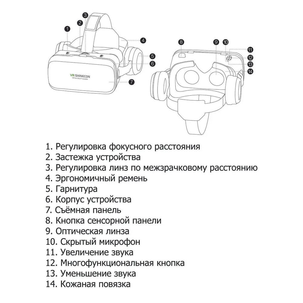 Очки виртуальной реальности VR BOX SHINECON - Очки виртуальной реальности - купи