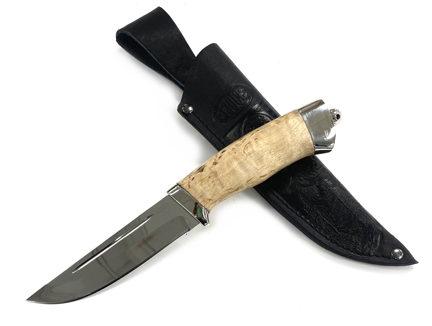 Нож ЗЗОСС Н86, сталь ЭИ-107, карельская берёза,никель - купить в Магазин ножей Кузница.ру, цена на Мегамаркет