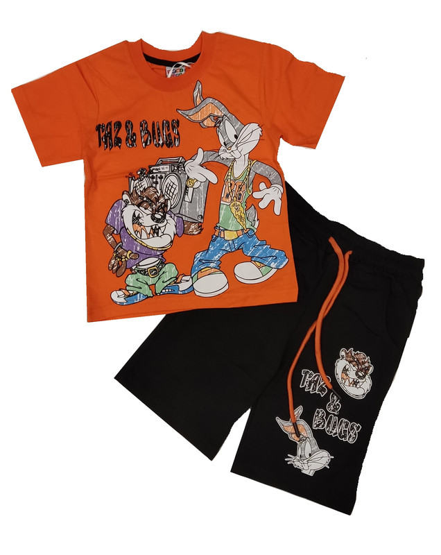 Купить костюм повседневный Lony kids 95125, оранжевый; серый, 122, цены на Мегамаркет | Артикул: 600012025620