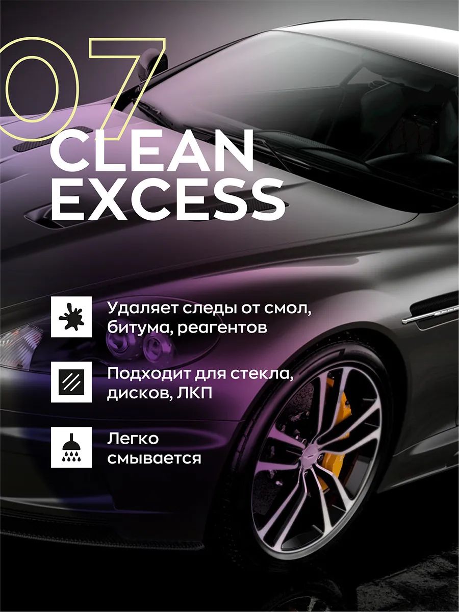 Очиститель битума и смолы деликатный Smart Open 07 CLEAN EXCESS 0,5 л -  купить в Москве, цены на Мегамаркет | 600006346568