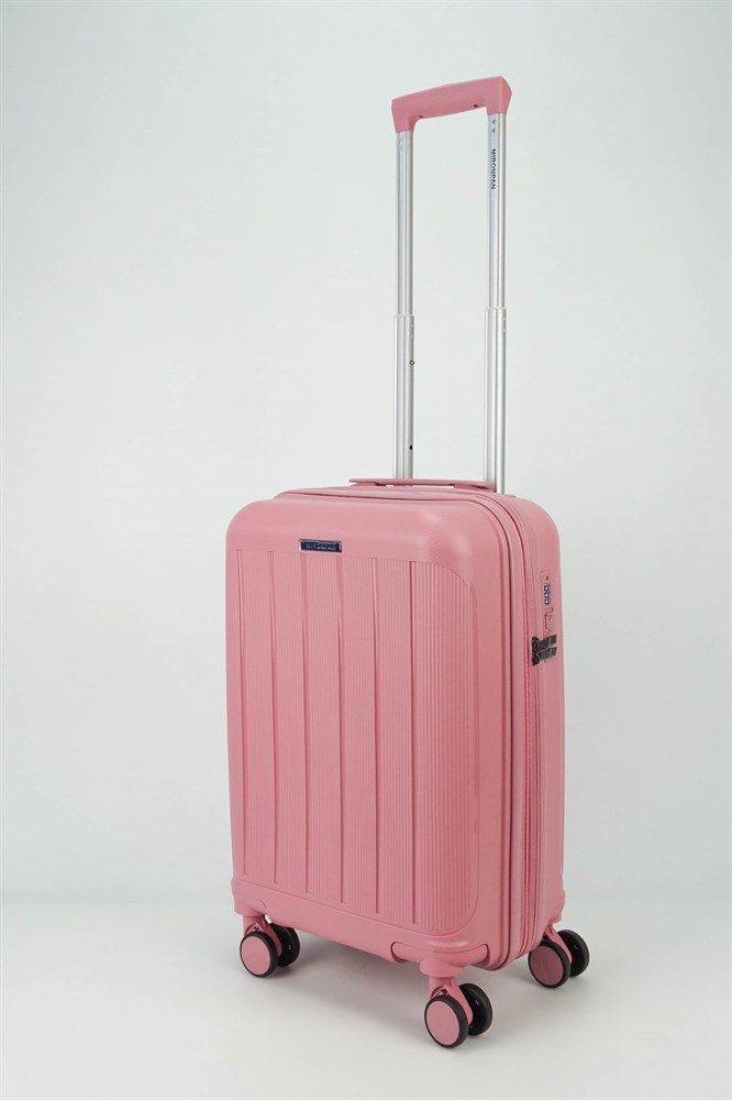 Чемодан унисекс Mironpan 50005 светло-розовый, 54x36x23 см - купить в Москве, цены на Мегамаркет | 600013046775