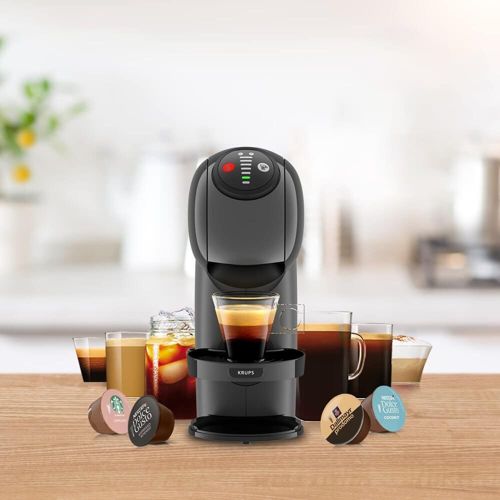 Кофемашина капсульного типа KRUPS Dolce Gusto Genio S KP 240B10 серая –  купить в Москве, цены в интернет-магазинах на Мегамаркет