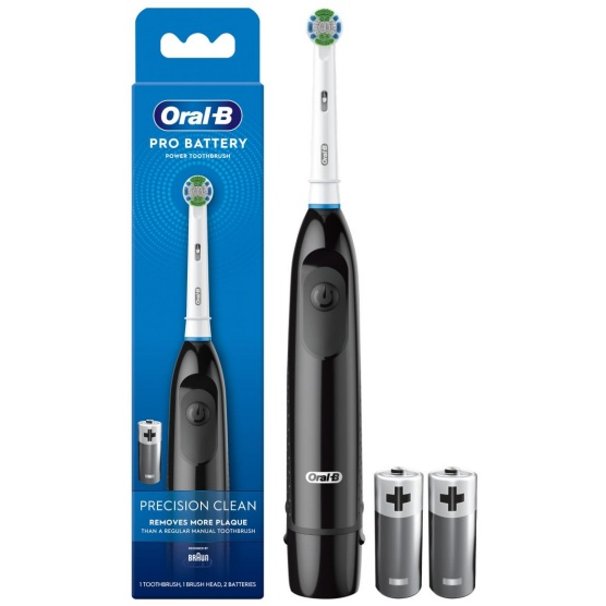 Электрическая зубная щетка Oral-B Precision Clean Pro Battery черная, купить в Москве, цены в интернет-магазинах на Мегамаркет