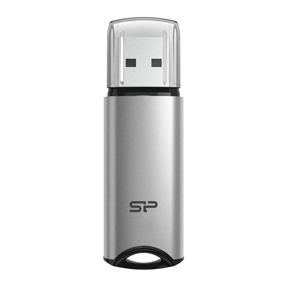 Накопитель USB Silicon Power Marvel M02 32Gb, USB 3.2, серебро - купить в Мегамаркет Москва, цена на Мегамаркет