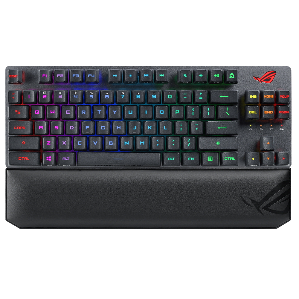 Проводная/беспроводная игровая клавиатура ASUS ROG Strix Scope RX Black (90MP02J0-BKRA00) – купить в Москве, цены в интернет-магазинах на Мегамаркет