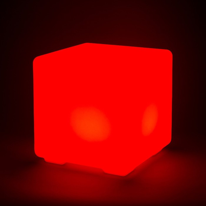 Белый световой куб с беспроводной RGB подсветкой
