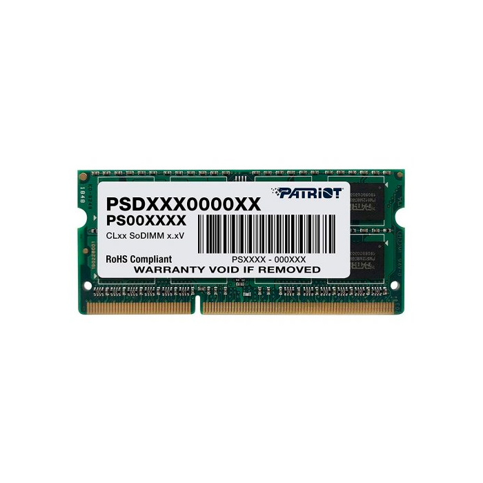 Оперативная память Patriot 4Gb DDR-III 1333MHz SO-DIMM (PSD34G13332S) - купить в Ситилинк, цена на Мегамаркет