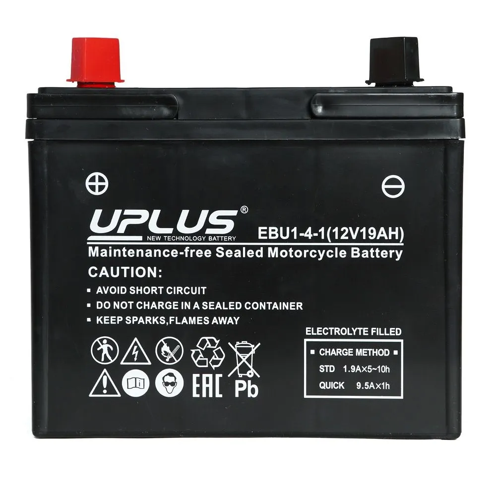 Мото аккумулятор Leoch UPLUS EBU1-4-1 12V 19Ah 250А AGM прямая полярность,  для мотоцикла - купить в UPS-Mag.ru Москва, цена на Мегамаркет