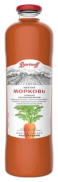 Купить нектар Barinoff Морковный 1 л, цены на Мегамаркет | Артикул: 100028022037