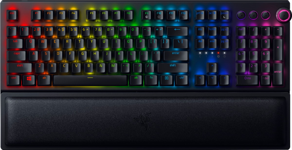 Проводная/беспроводная игровая клавиатура Razer RZ03-03530800-R3R1 Black - купить в ТЕХНОПАРК (доставка МегаМаркет), цена на Мегамаркет
