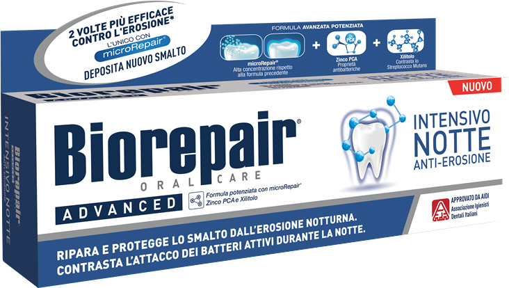 Купить зубная паста Biorepair Intensive Night Repair 75 мл, цены на Мегамаркет | Артикул: 100023694515