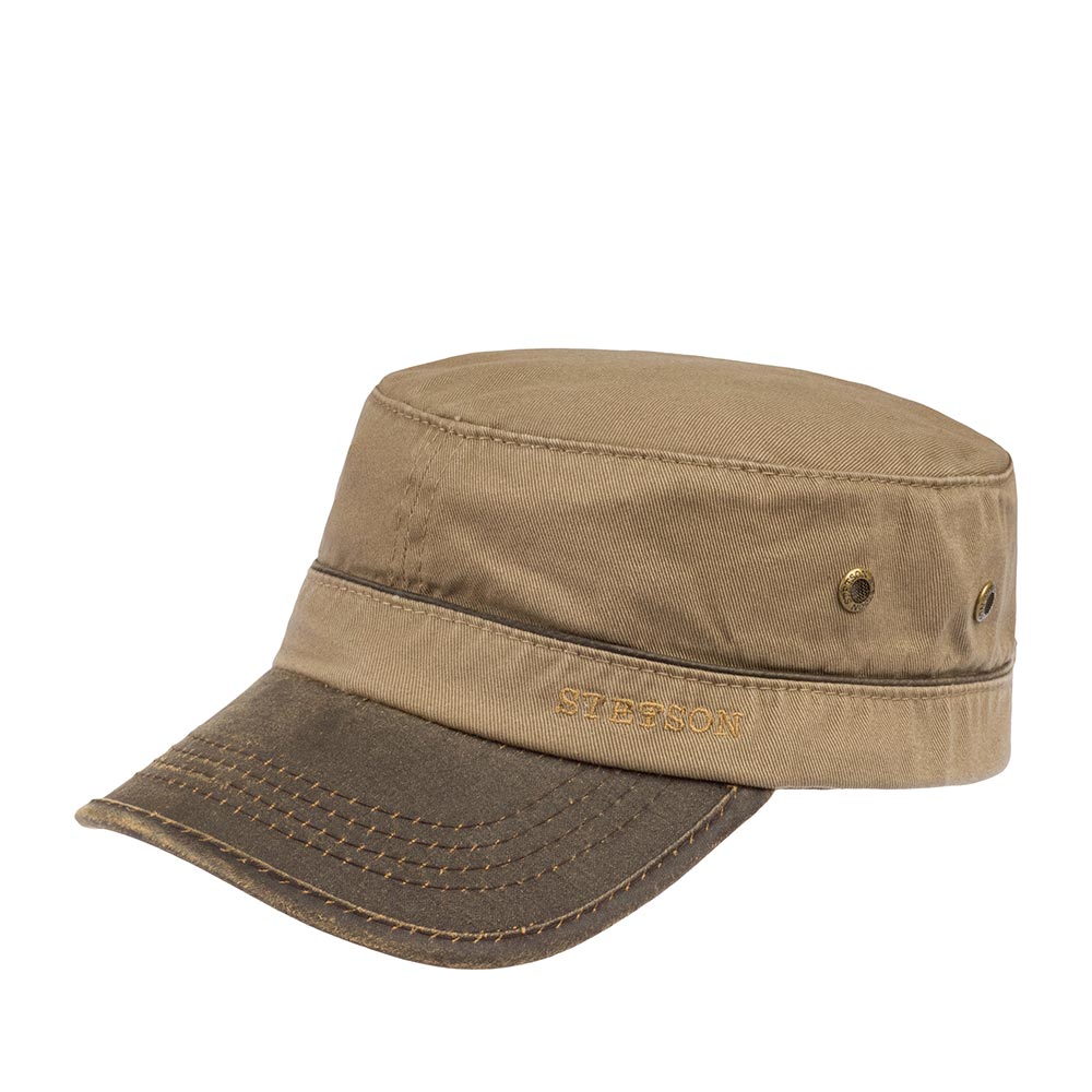 Кепка немка унисекс Stetson 7491101 ARMY CAP COTTON коричневая, р. 61 - купить в hatsandcaps.ru, цена на Мегамаркет