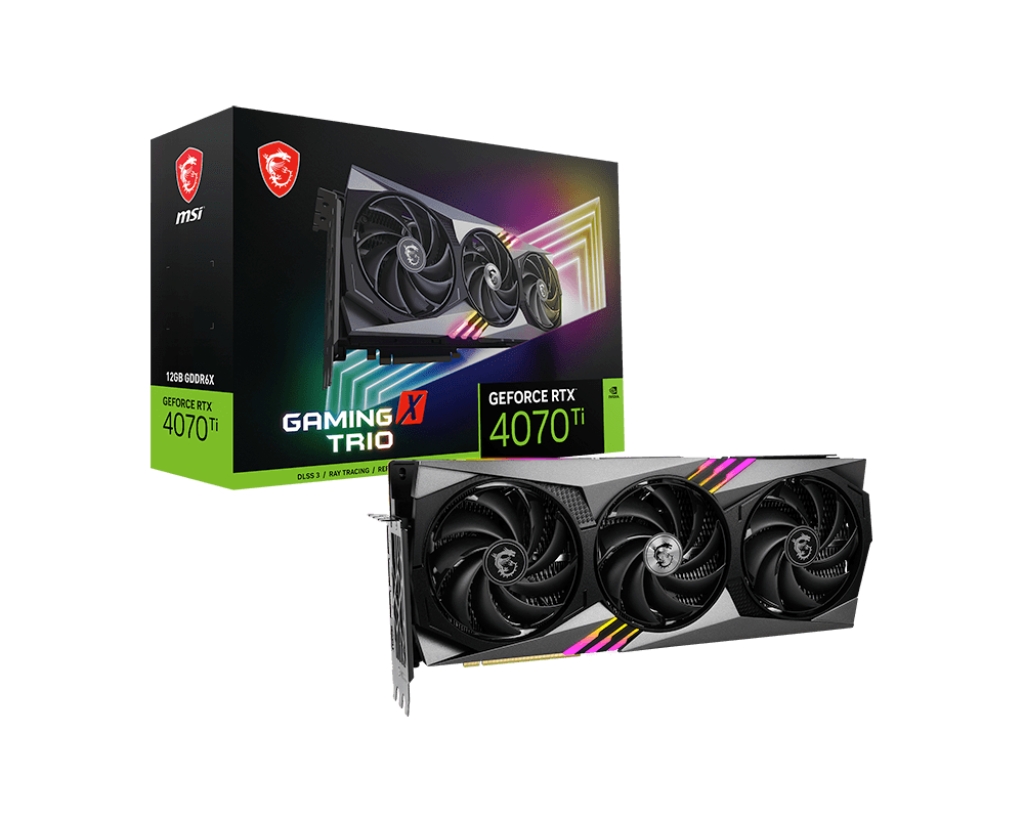 Видеокарта MSI NVIDIA GeForce RTX 4070 Ti Gaming X TRIO (M4070TiGXT12), купить в Москве, цены в интернет-магазинах на Мегамаркет