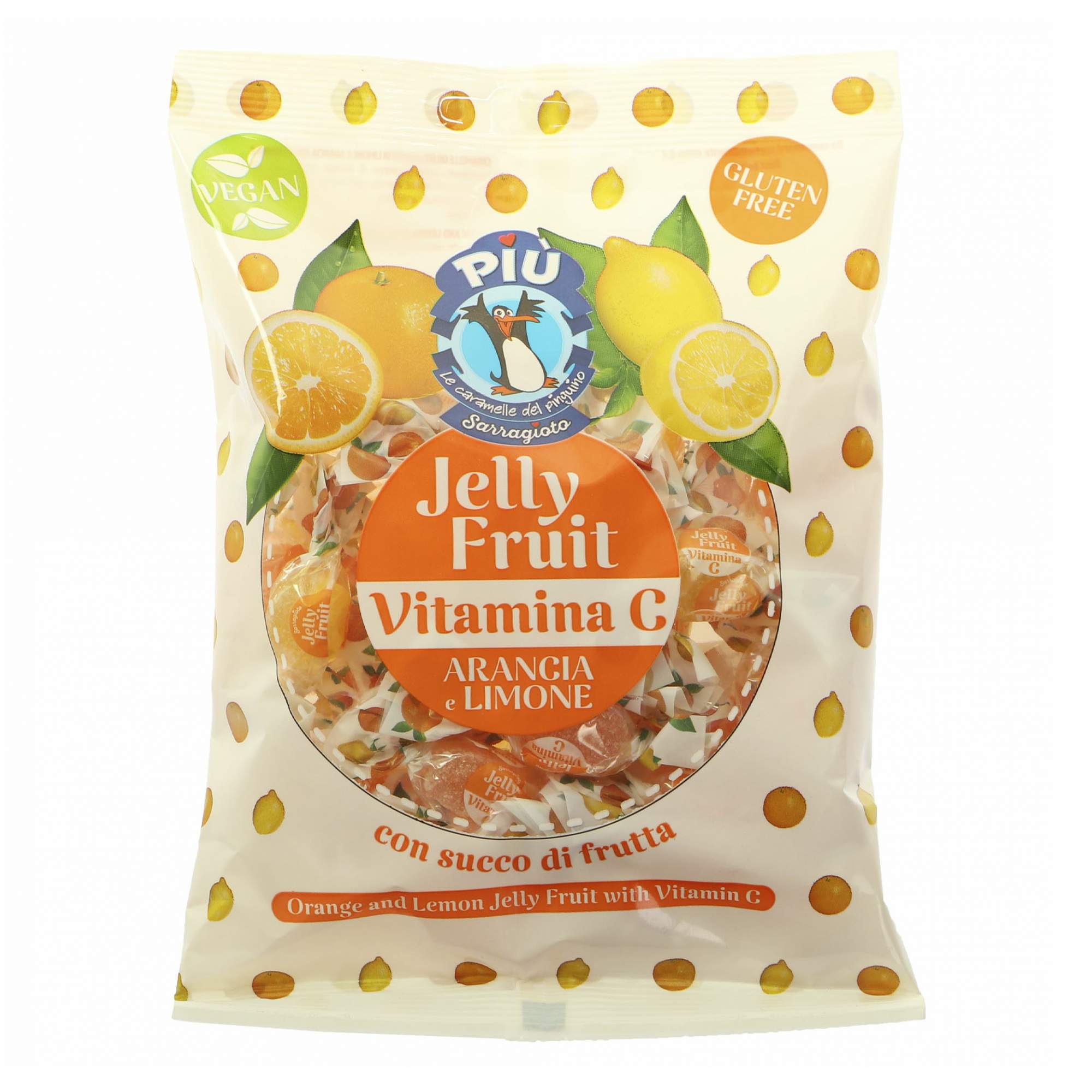 Мармелад Piu желейный фрукты и витамин С 130 г