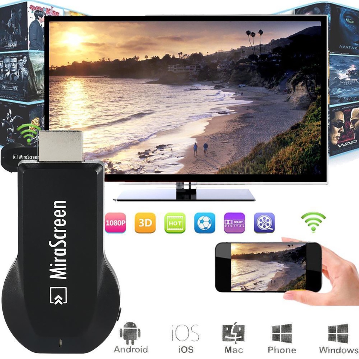 Wifi тв. Wi-Fi HDMI TV адаптер Anycast m9 Plus. Адаптер HDMI WIFI Anycast Dongle MX MIRASCREEN. Wireless display MIRASCREEN смарт адаптер. MIRASCREEN адаптер для телевизора.