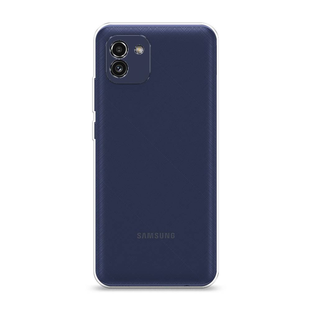 Чехол на Samsung Galaxy A03 прозрачный, купить в Москве, цены в  интернет-магазинах на Мегамаркет