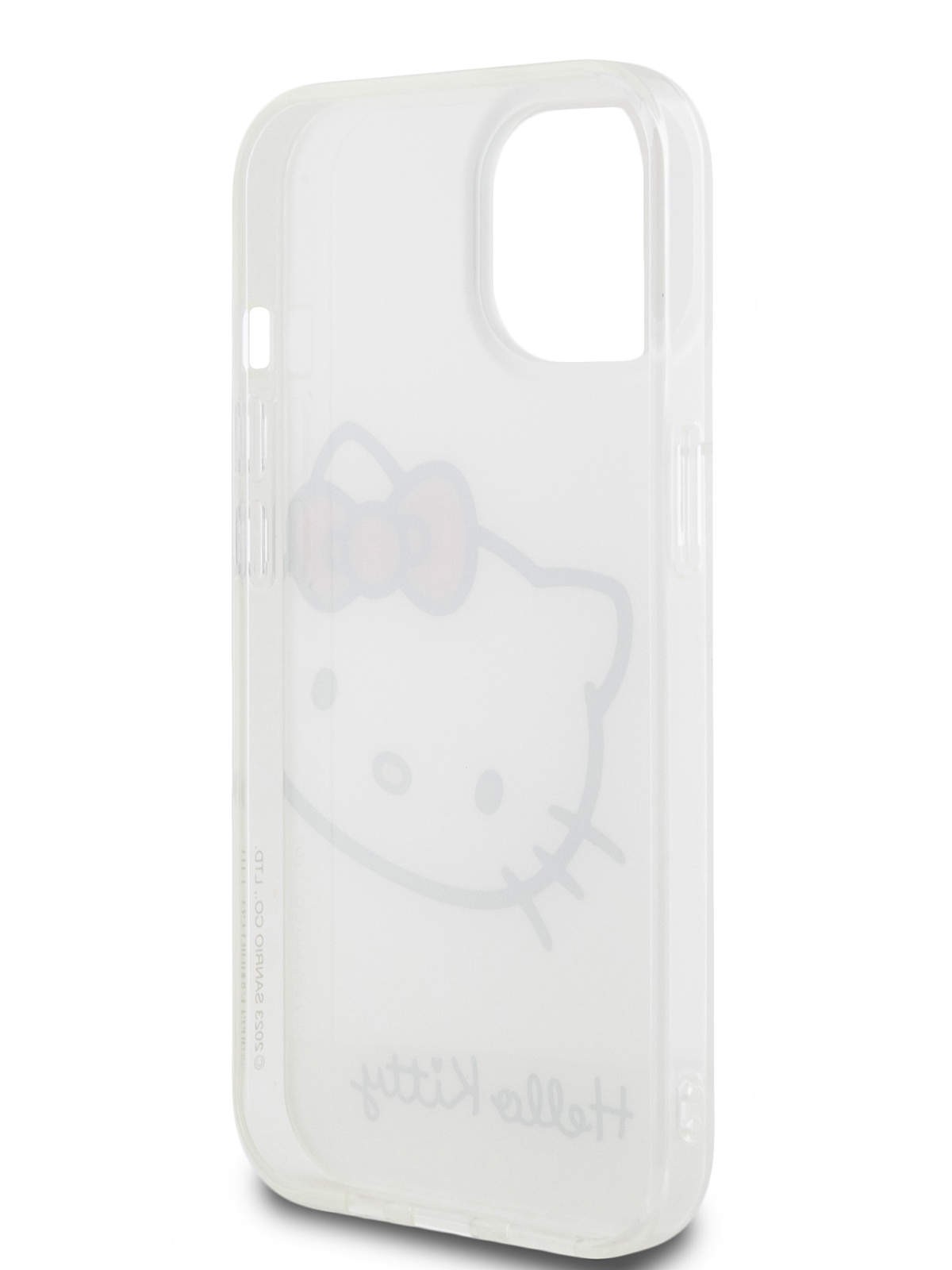 Чехол Hello Kitty для iPhone 15 ударопрочный с принтом Kitty Head, белый,  купить в Москве, цены в интернет-магазинах на Мегамаркет