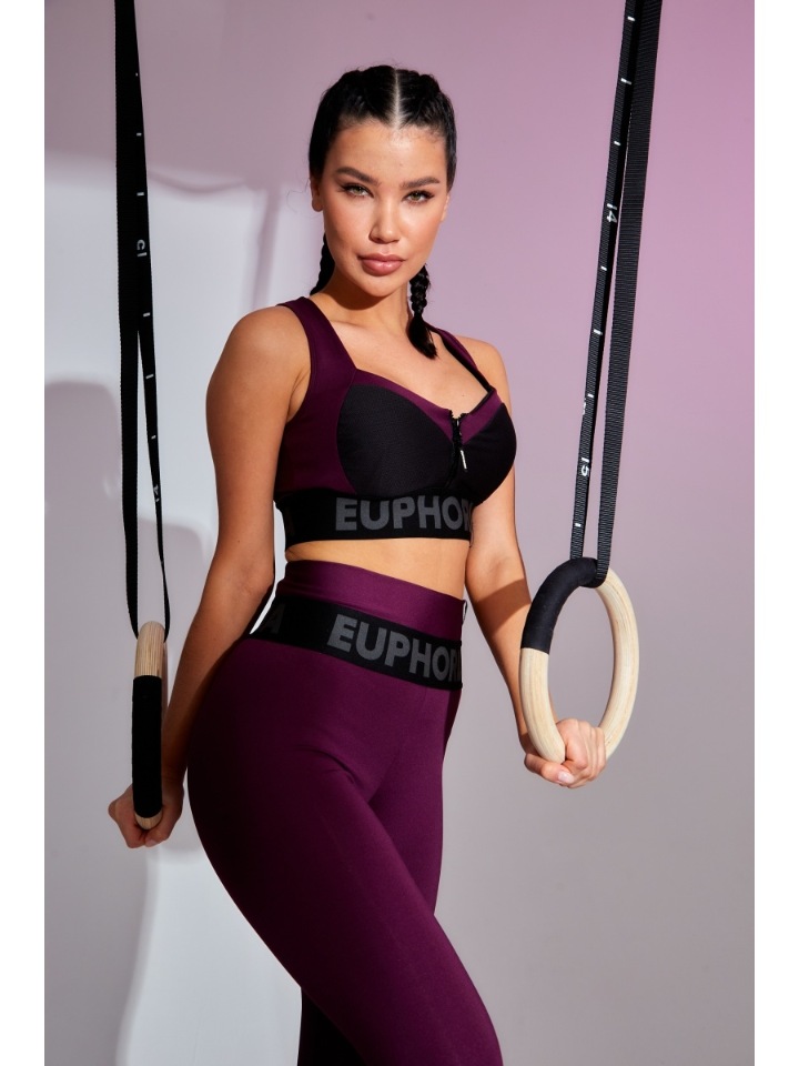 Спортивные леггинсы женские Euphoria Classic Pro фиолетовые XS