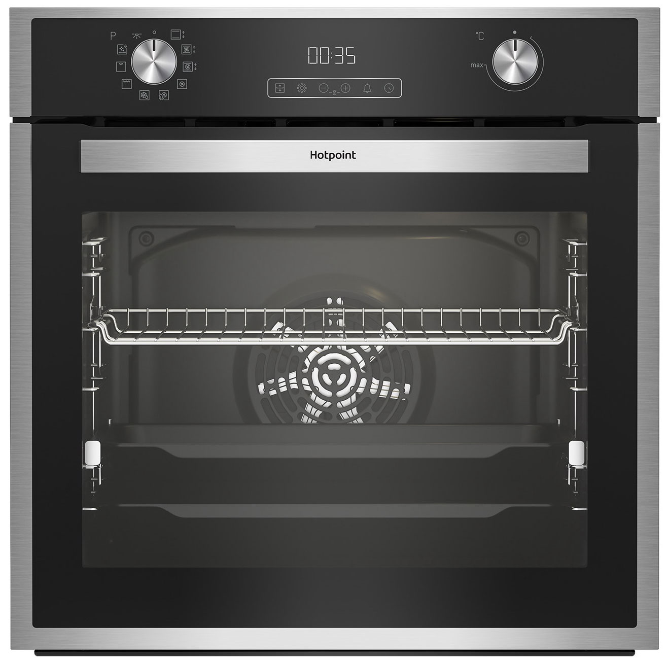 Встраиваемый электрический духовой шкаф HotPoint FE9 831 JSH IX черный, серый, купить в Москве, цены в интернет-магазинах на Мегамаркет