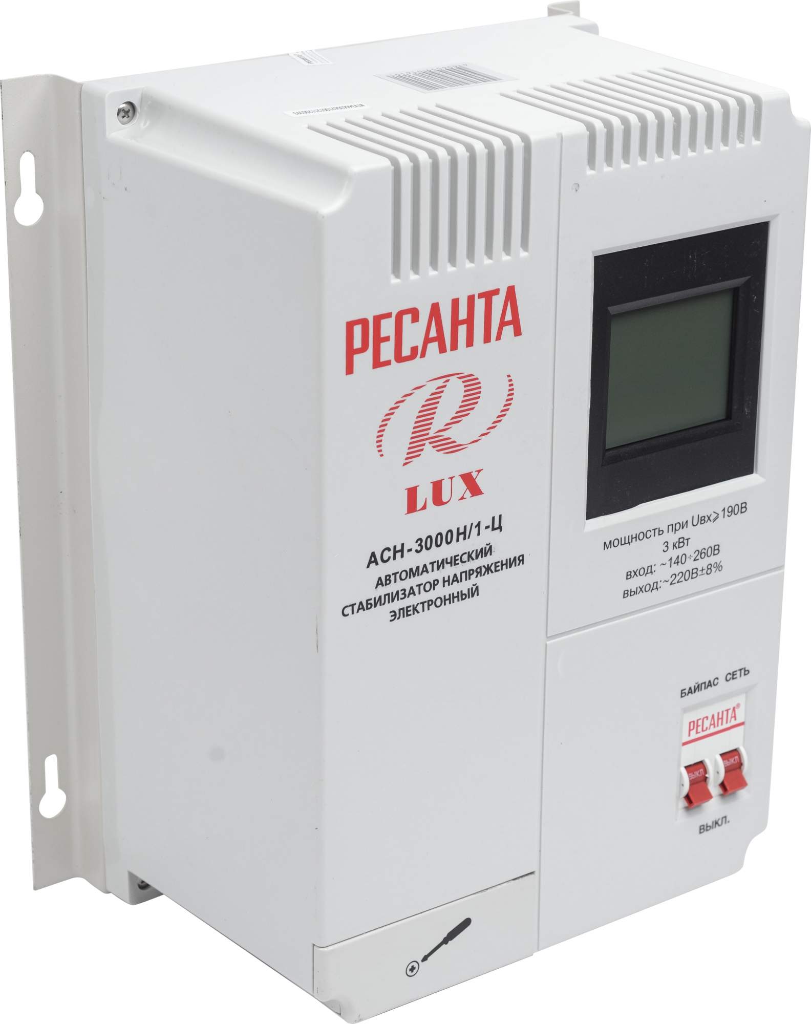 Однофазный стабилизатор Ресанта АСН-3000Н/1-Ц купить в интернет ...