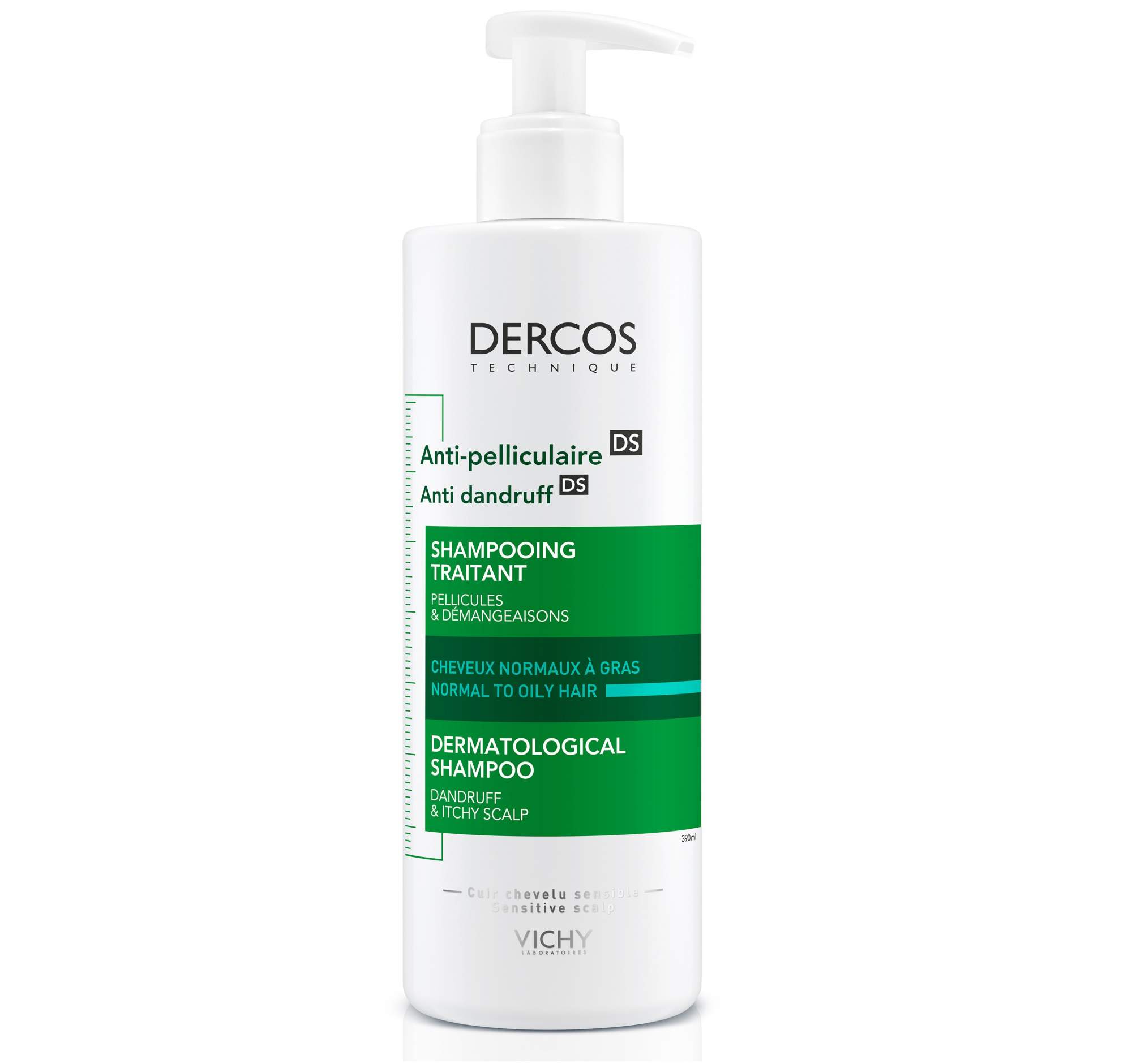 Шампунь Vichy Dercos Anti-Dandruff Normal to Oily Hair 390 мл - купить в pharmacosmetica, цена на Мегамаркет