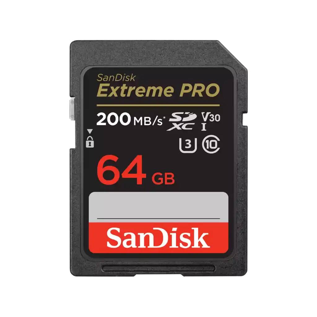 Карта памяти SanDisk SDXC 64Гб SDXC Extreme Pro UHS-I SDSDXXU-064G-GN4IN - купить в Мегамаркет НН, цена на Мегамаркет