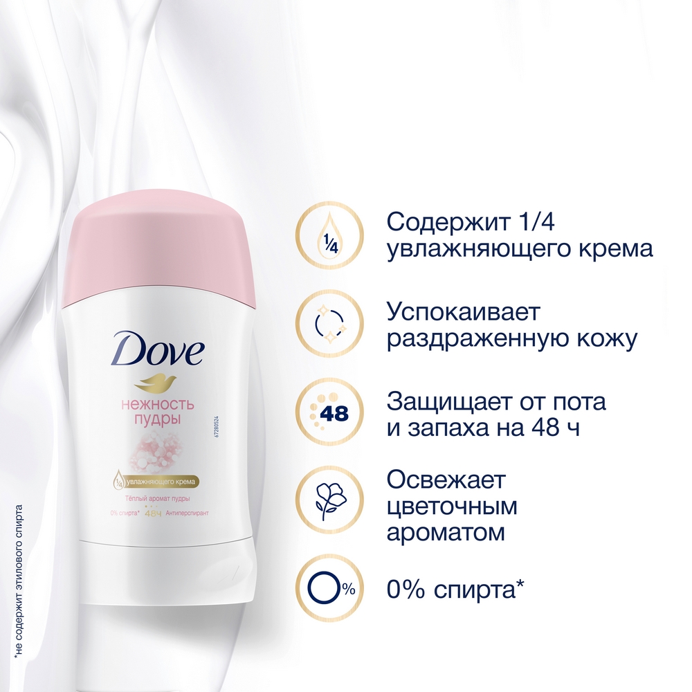 Антиперспирант Dove Нежность пудры 40 мл