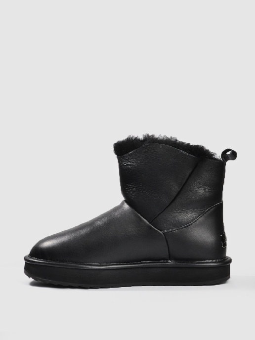 Ugg womens abree mini deals leather boots nero