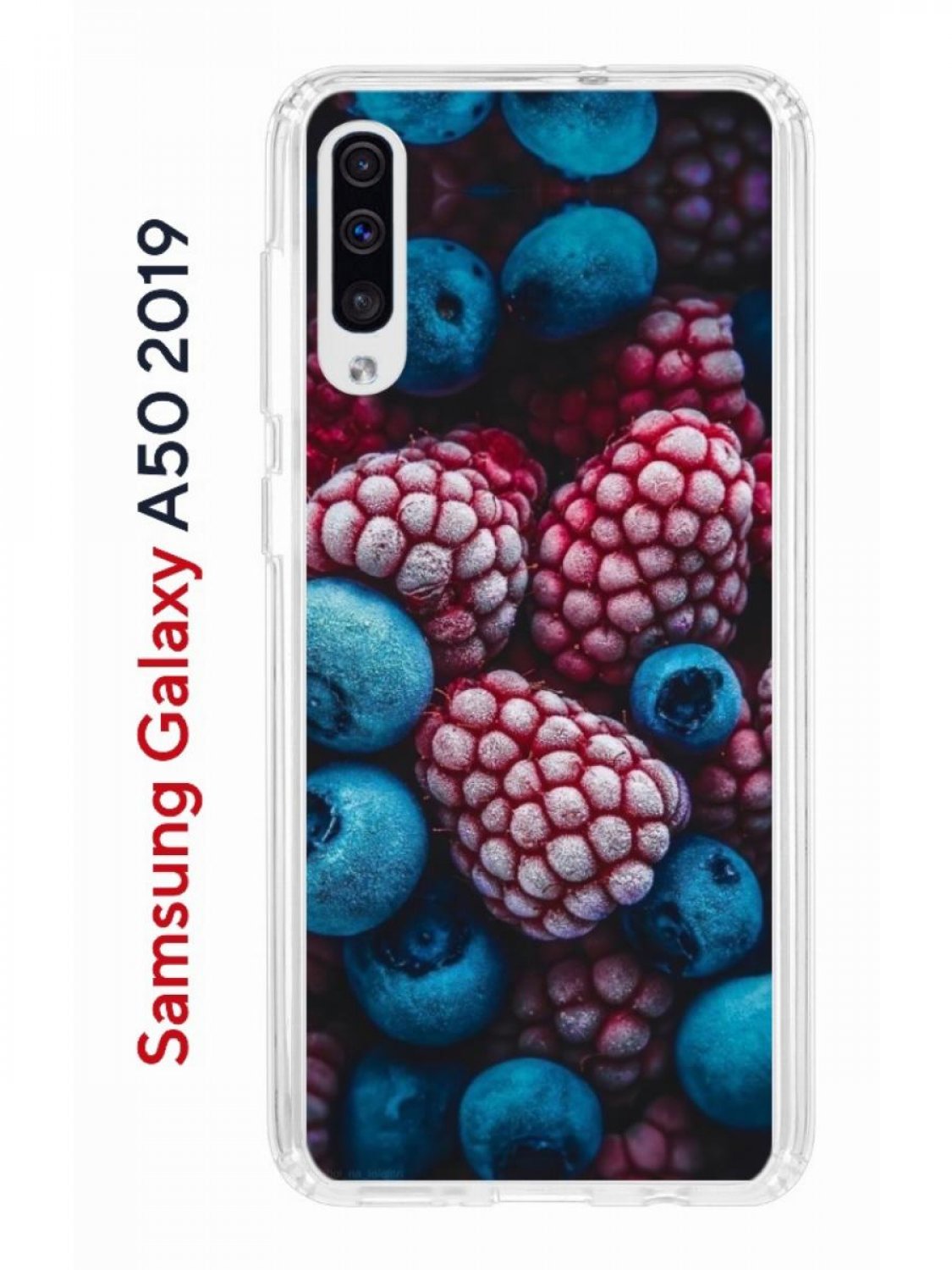 Чехол на Samsung A50,A50S,A30S 2019 Kruche Print Fresh berries,  противоударный бампер, купить в Москве, цены в интернет-магазинах на  Мегамаркет