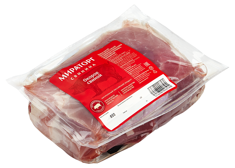 Окорок свиной без кости Мираторг охлажденный +-10 кг