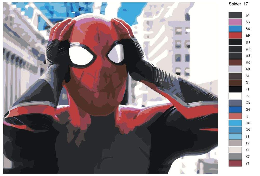 Картина по номерам «Человек-паук: Нет пути домой - О нет!», 40x50 см