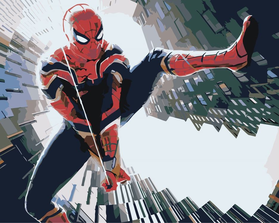 Картина по номерам «Человек-паук: Нет пути домой», 40x50 см