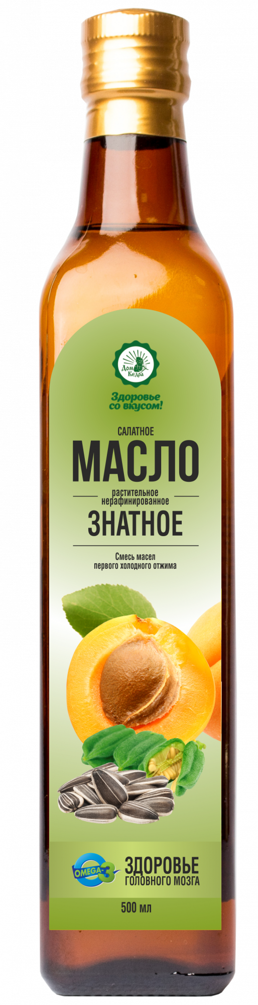 Масло салатное Дом Кедра Знатное 500 мл - купить в Здравпродукт, цена на  Мегамаркет