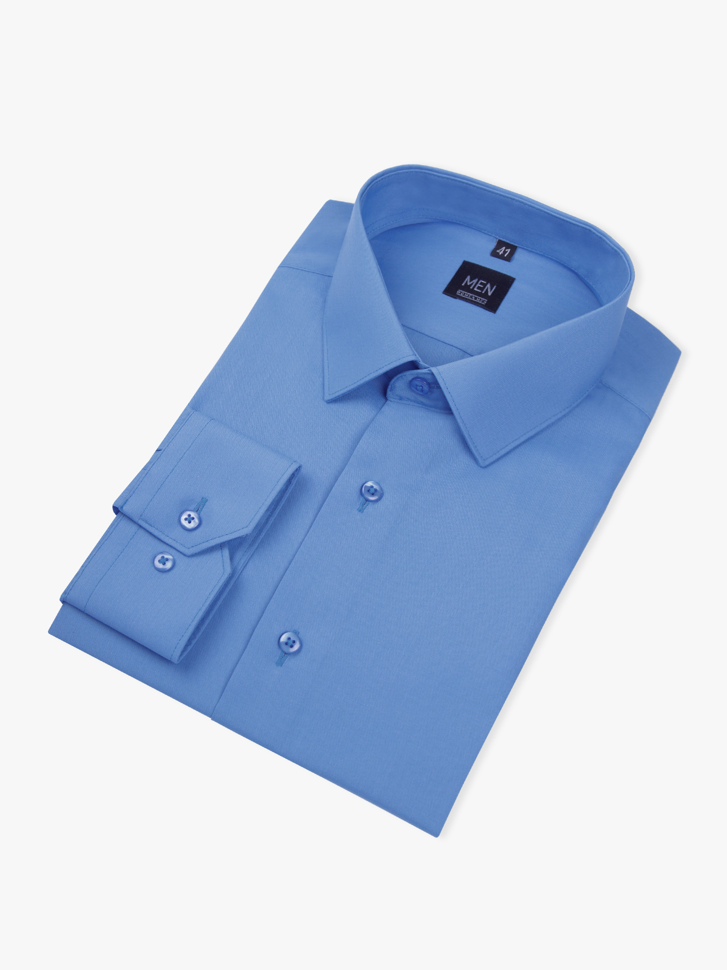 Рубашка мужская WOMEN MEN WMOD21B09-170 синяя 44