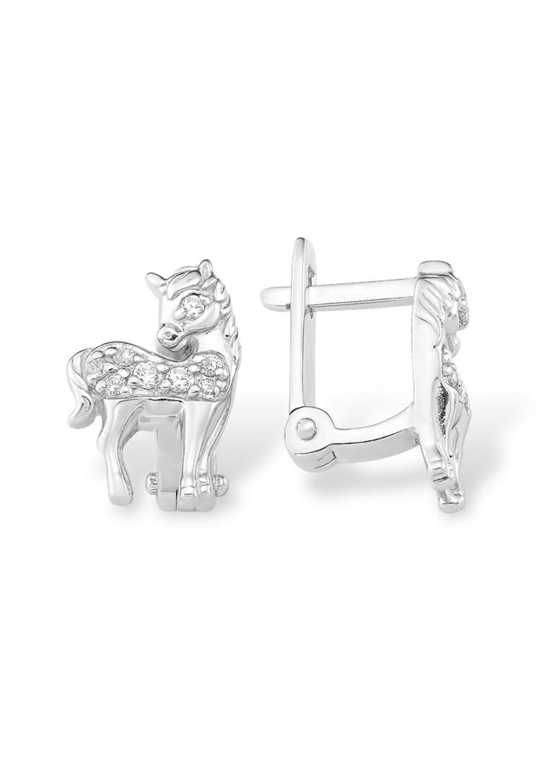 Серьги из серебра с фианитом Kari Jewelry 1210018521-501