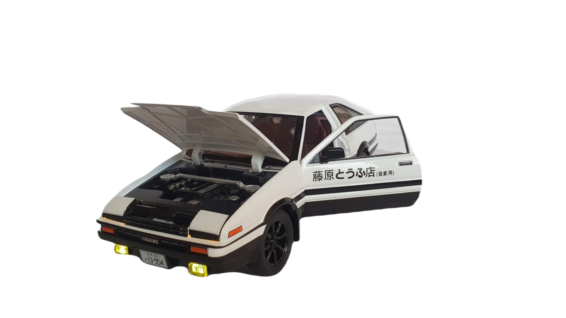 Купить металлическая машинка Miniauto Toyota Sprinter Trueno AE86, белый,  2407Bw, цены на Мегамаркет