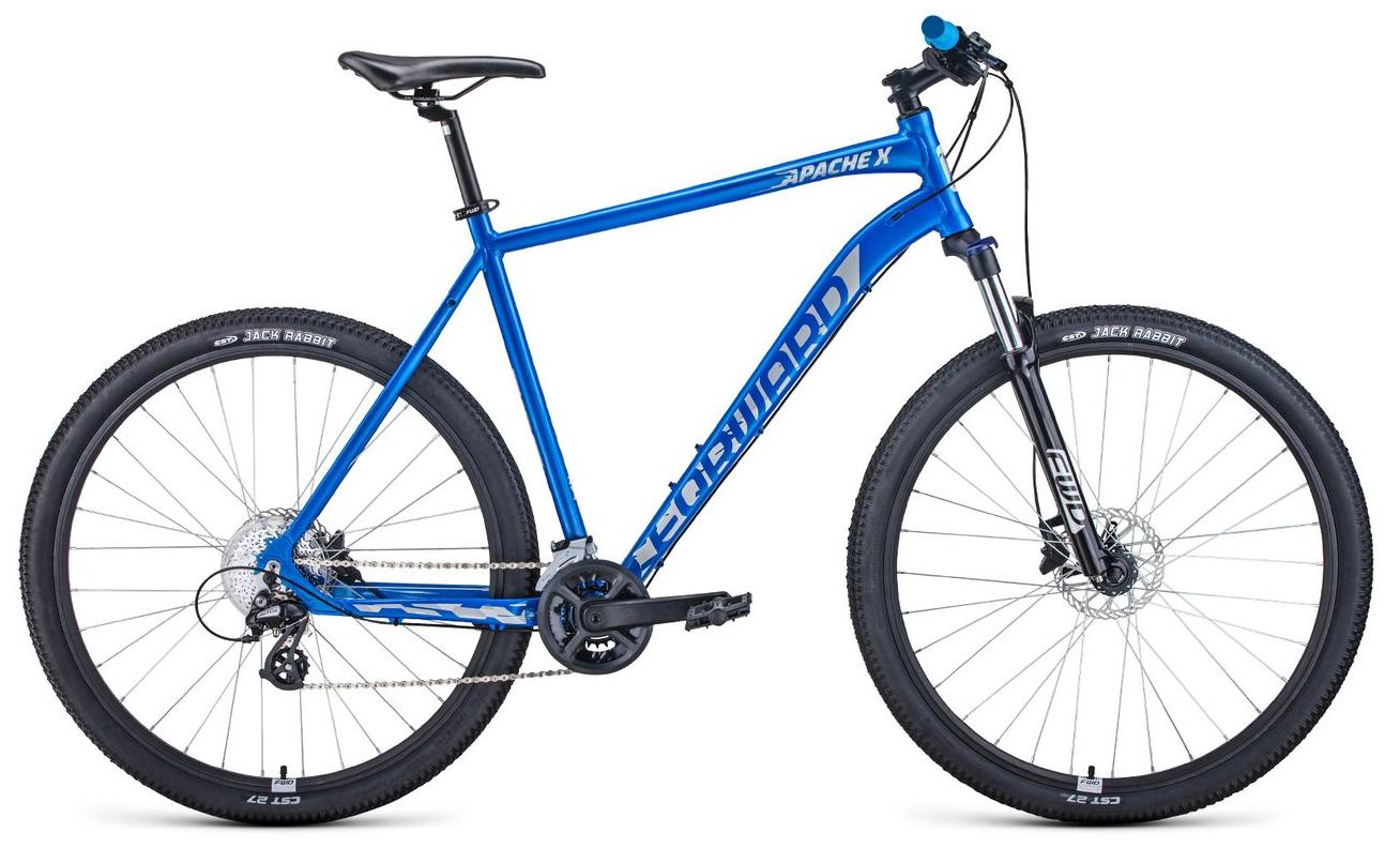 Велосипед Forward Apache 29 X 2021 23" синий/серебристый