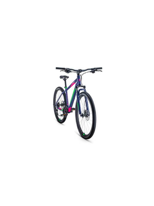 Велосипед 27,5" Forward Apache 27,5 3.0 disc AL Фиолетовый/Зеленый 20-21 г 19"